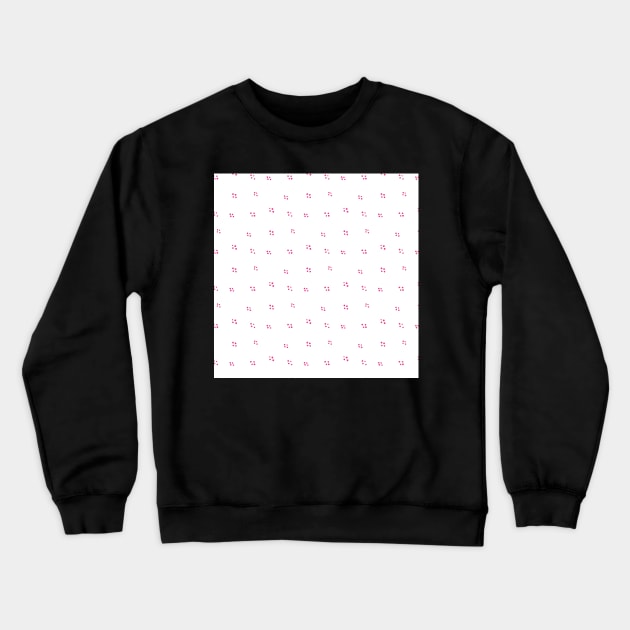 Hot Pink Happy Valentine's Dots Crewneck Sweatshirt by greenoriginals